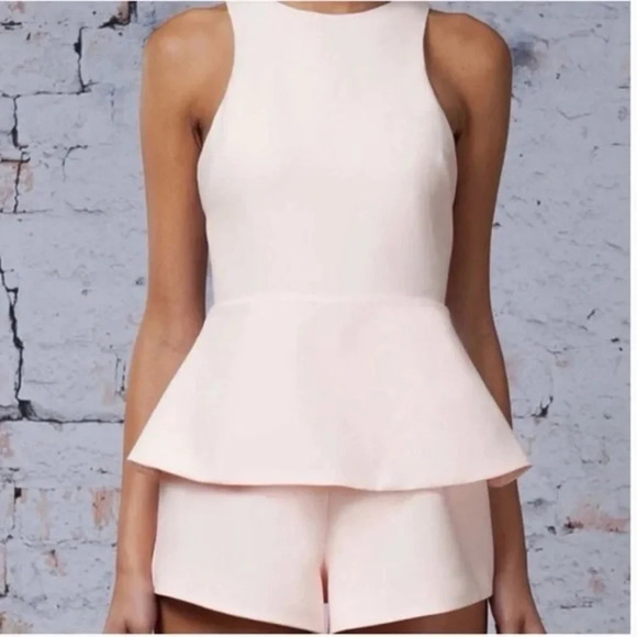 Finders Keepers Strangers In Paradise Playsuit, Blush Pink 16637 - Picture 2 of 14